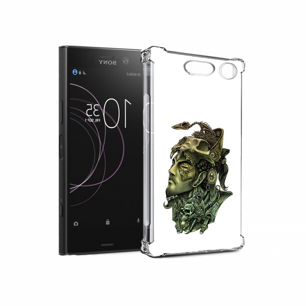 

Чехол MyPads Tocco для Sony Xperia XZ1 бронзовый воин (PT77229.221.248), Прозрачный, Tocco