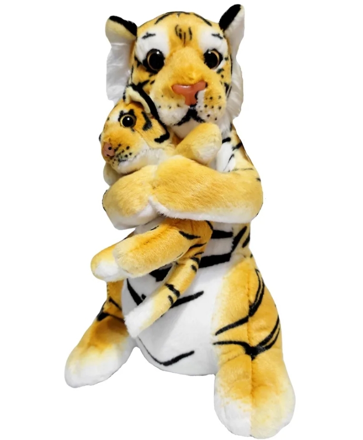 Мягкая игрушка To-ma-to Тигр с детенышем 35 см мягкая игрушка kidwow тигр с детенышем 301226986