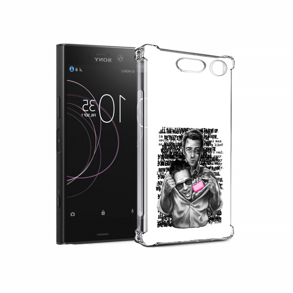 

Чехол MyPads Tocco для Sony Xperia XZ1 бойцовский клуб (PT77229.221.242), Прозрачный, Tocco