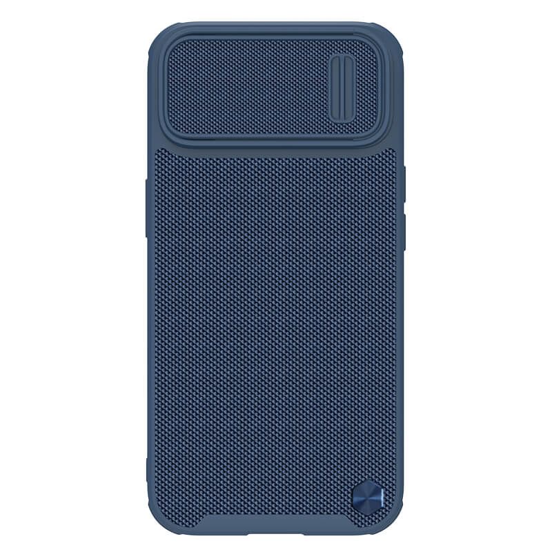 фото Чехол nillkin textured s case с защитой камеры для iphone 14+ (синий)