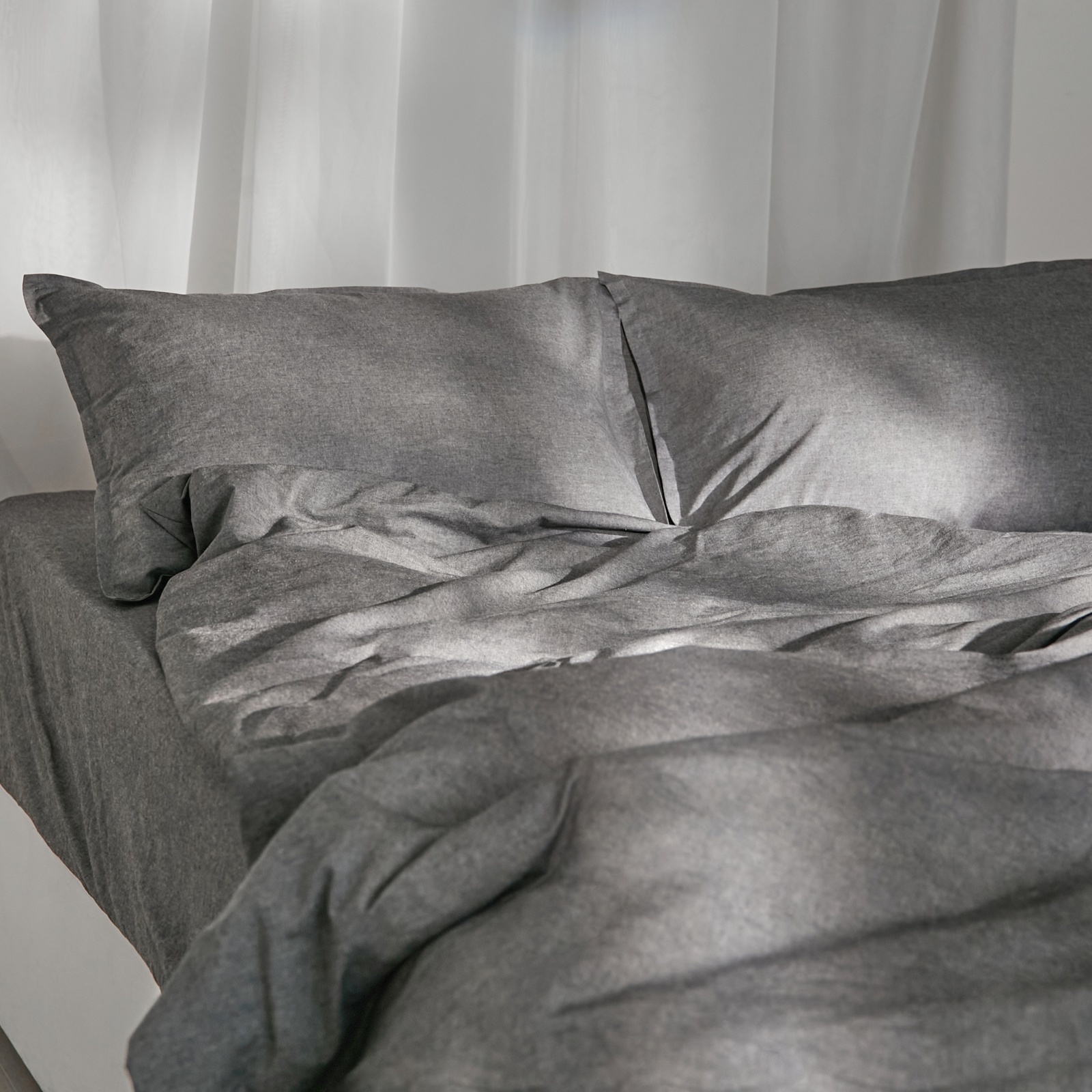 

Простыня SL Home "Деним" 235x245 см, цв.темно-серый, 100% жатый хлопок