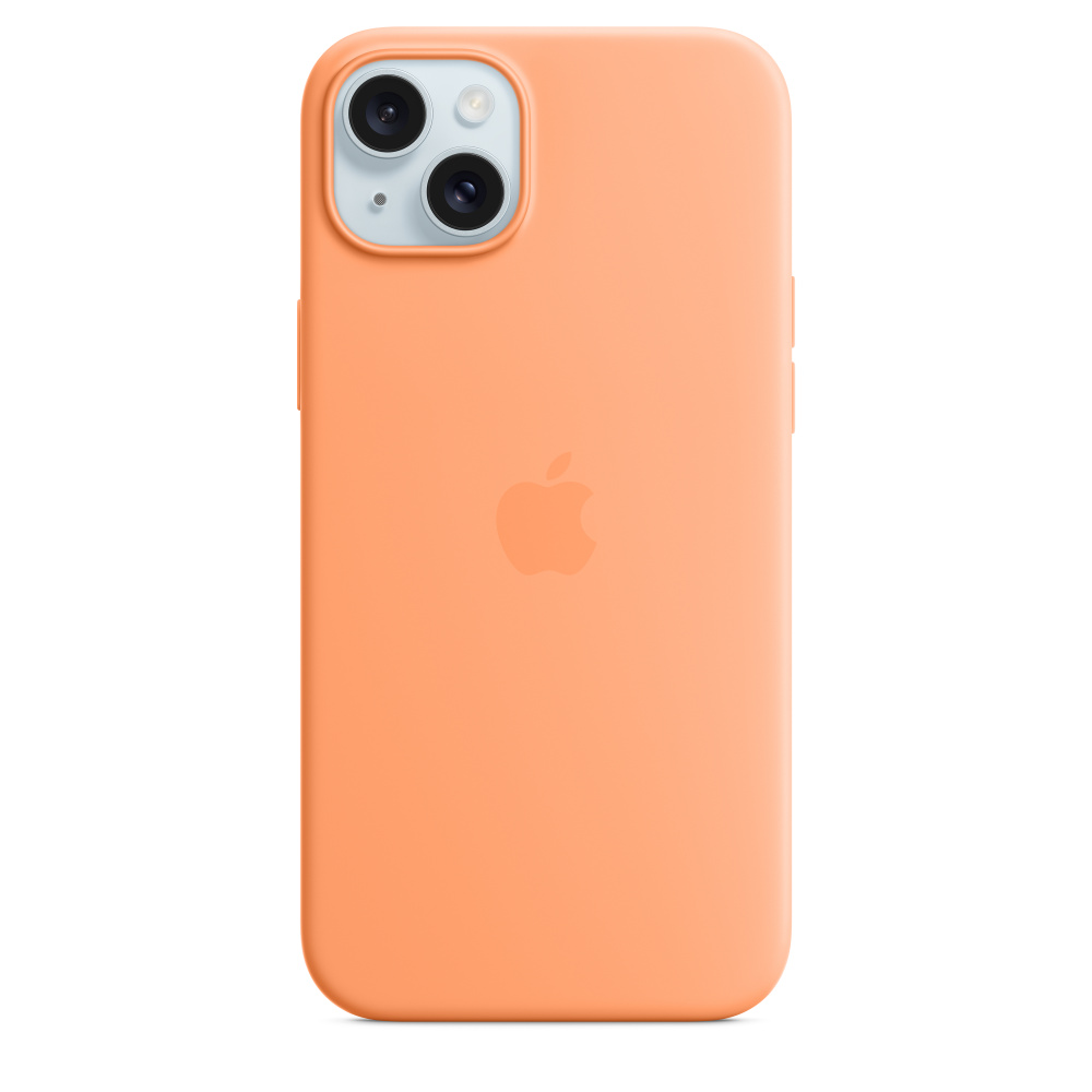 

Чехол для смартфона Apple iPhone 15 Plus Silicone MagSafe Orange Sorbet, Оранжевый, iPhone 15 Plus Silicone MagSafe Orange Sorbet