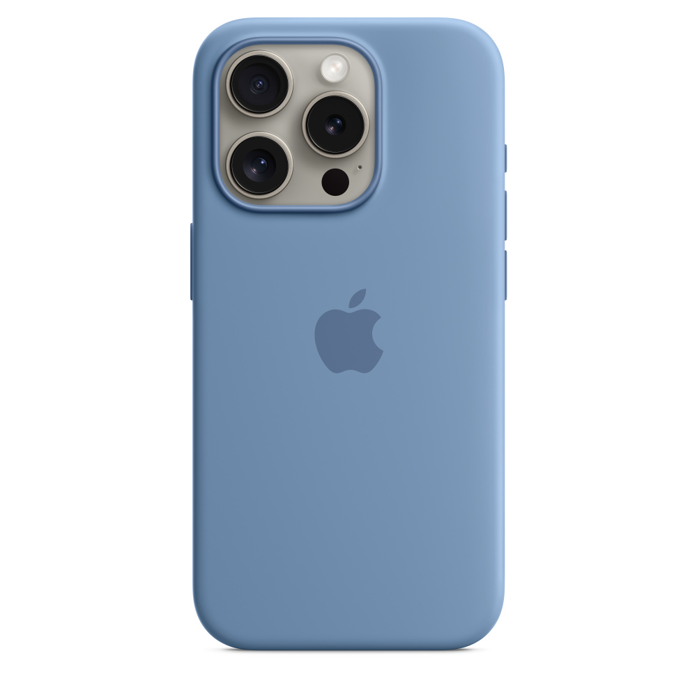 

Чехол для смартфона Apple iPhone 15 Pro Silicone Case MagSafe Winter Blue, Синий, iPhone 15 Pro Silicone Case MagSafe Winter Blue