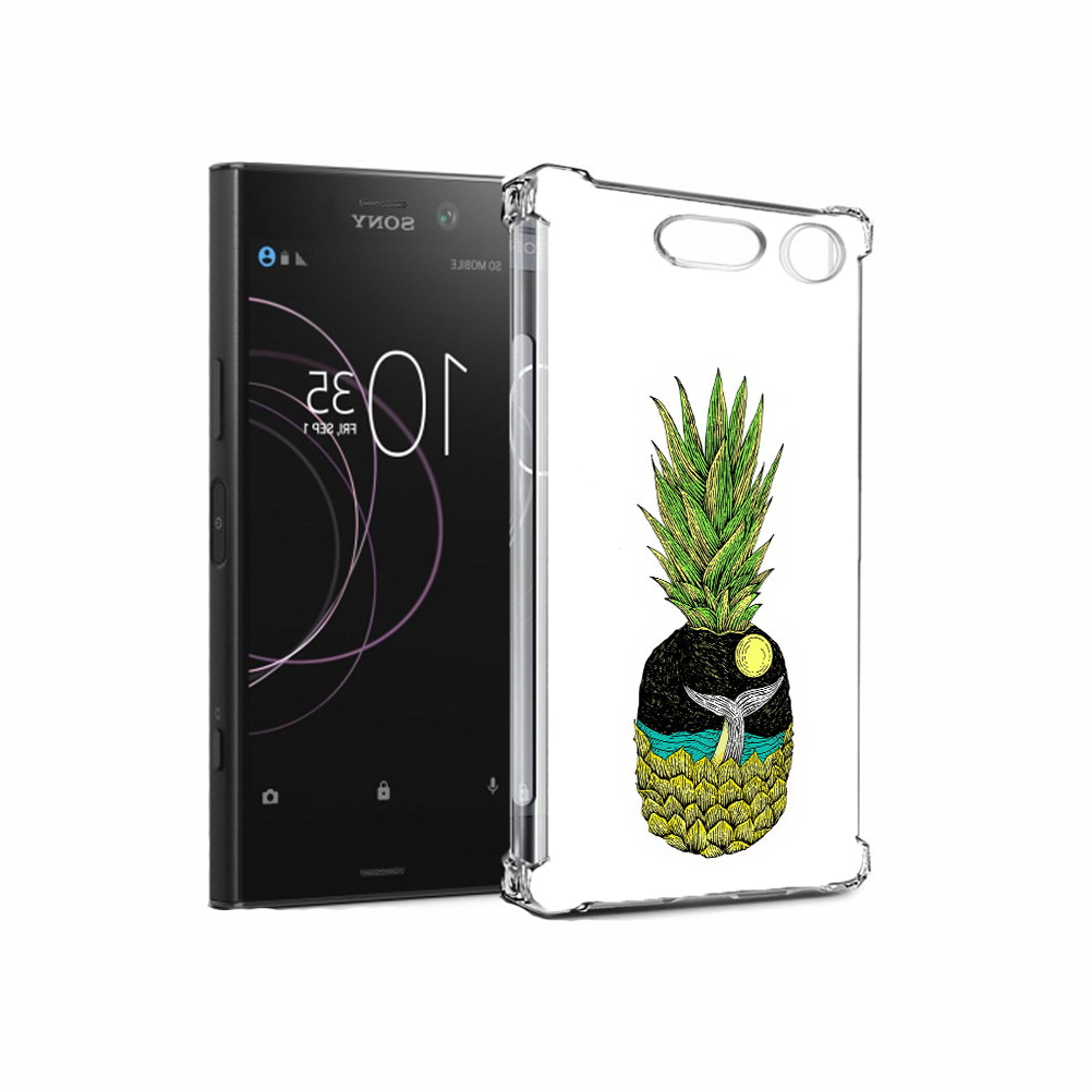 

Чехол MyPads Tocco для Sony Xperia XZ1 ананас с китом (PT77229.221.220), Прозрачный, Tocco