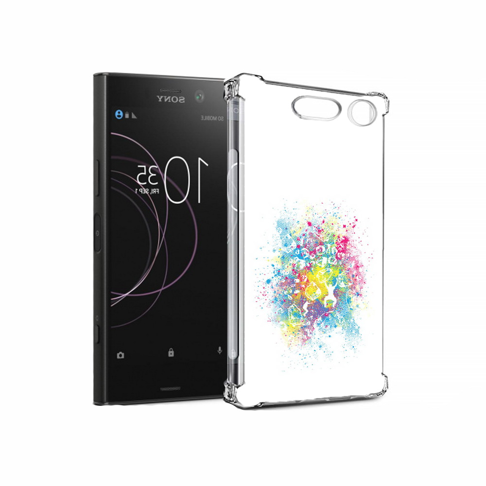 

Чехол MyPads Tocco для Sony Xperia XZ1 акварель абстракция (PT77229.221.214), Прозрачный, Tocco