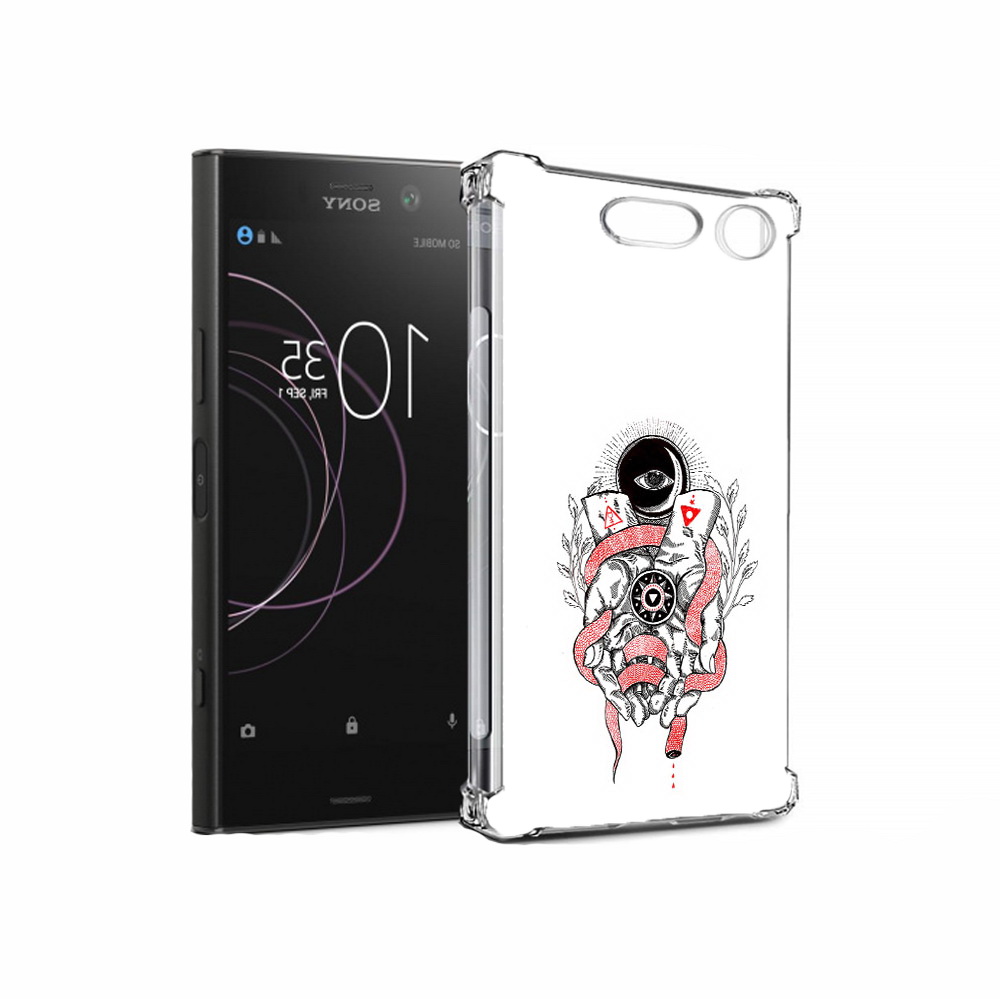 

Чехол MyPads Tocco для Sony Xperia XZ1 абстрация связанные руки (PT77229.221.213), Прозрачный, Tocco