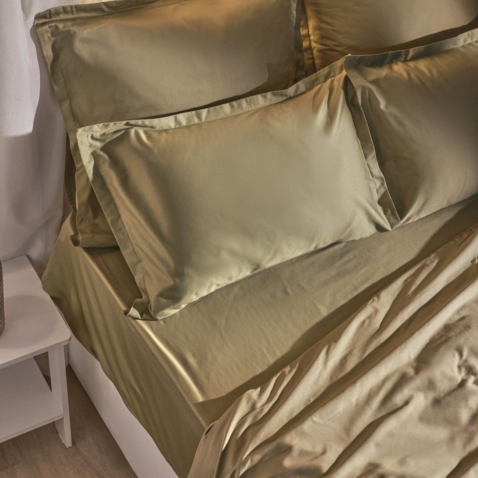 

Простыня 220ТС SL Home "Олива" 235x280 см , сатин, 100% хлопок