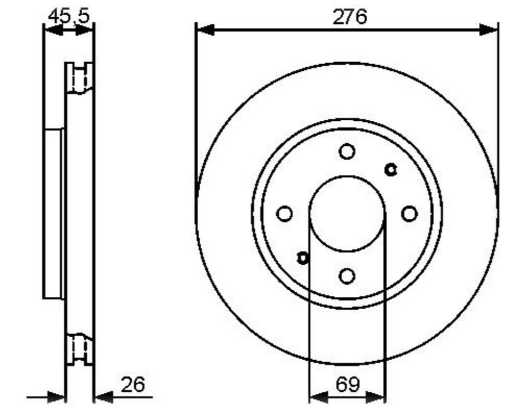 

AVANTECH 'BR0519S Диск тормозной 1шт