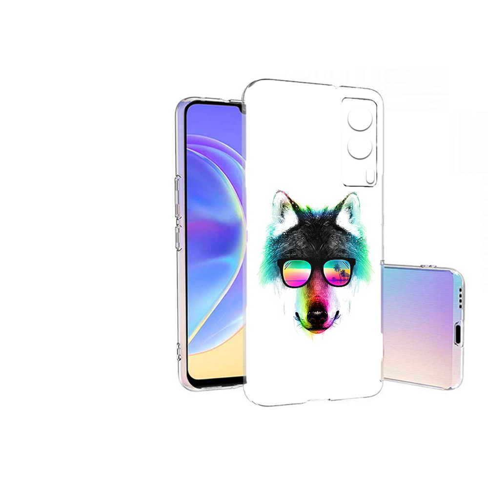 

Чехол MyPads Tocco для Vivo V21E радужный волк (PT161736.380.567), Прозрачный, Tocco