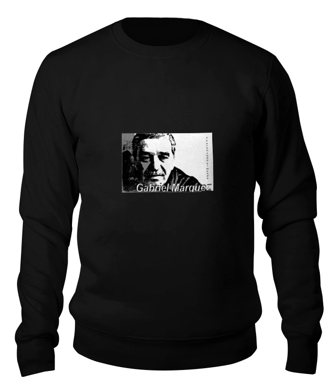 

Свитшот унисекс Printio Gabriel marquez черный S, Gabriel marquez