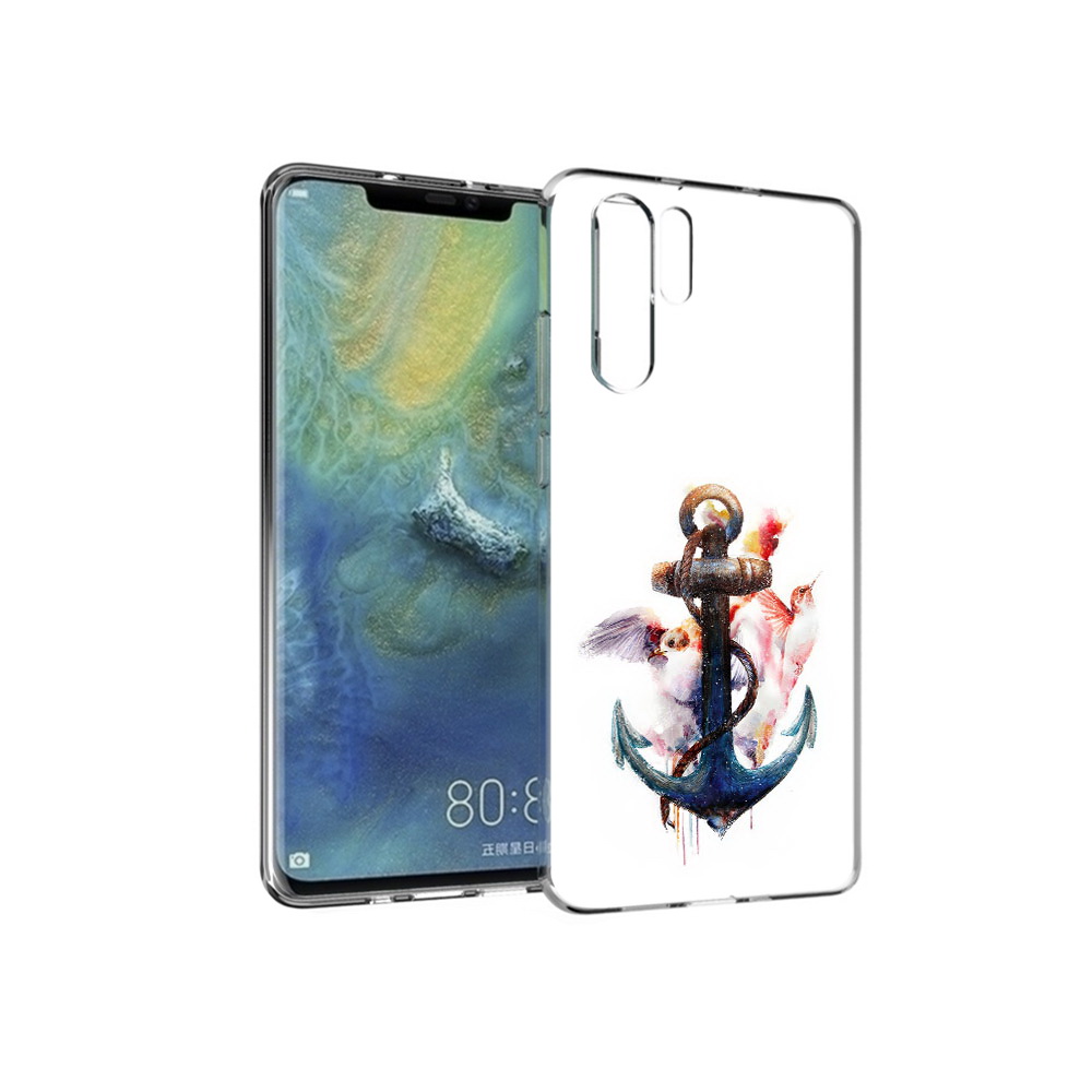 

Чехол MyPads Tocco для Huawei P30 Pro якорь с птицами, Прозрачный, Tocco