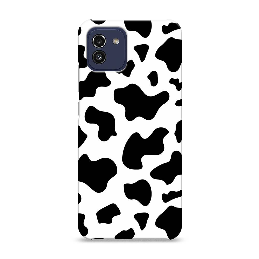 

Пластиковый чехол "Пятна коровы" на Samsung Galaxy A03, 2104920-1