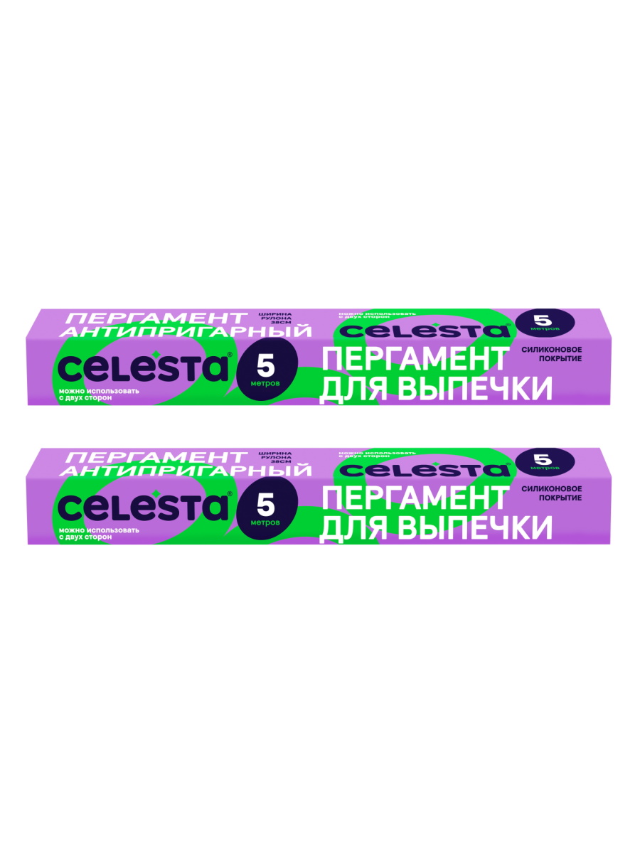 Пергамент для выпечки Celesta антипригарный 5 м 38 см 2 шт