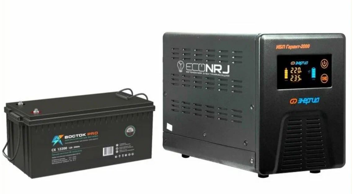 

Источник бесперебойного питания Энергия Гарант-2000 + Восток PRO CX-12200