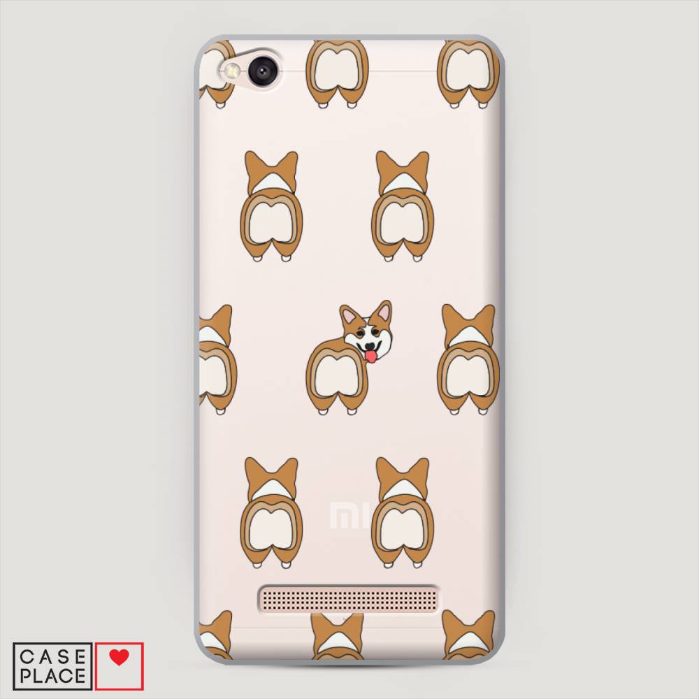 

Пластиковый чехол "Милый корги фон" на Xiaomi Redmi 4A
