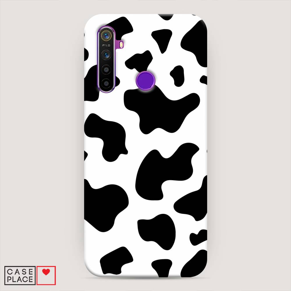 

Пластиковый чехол "Пятна коровы" на Realme 5, 251520-1