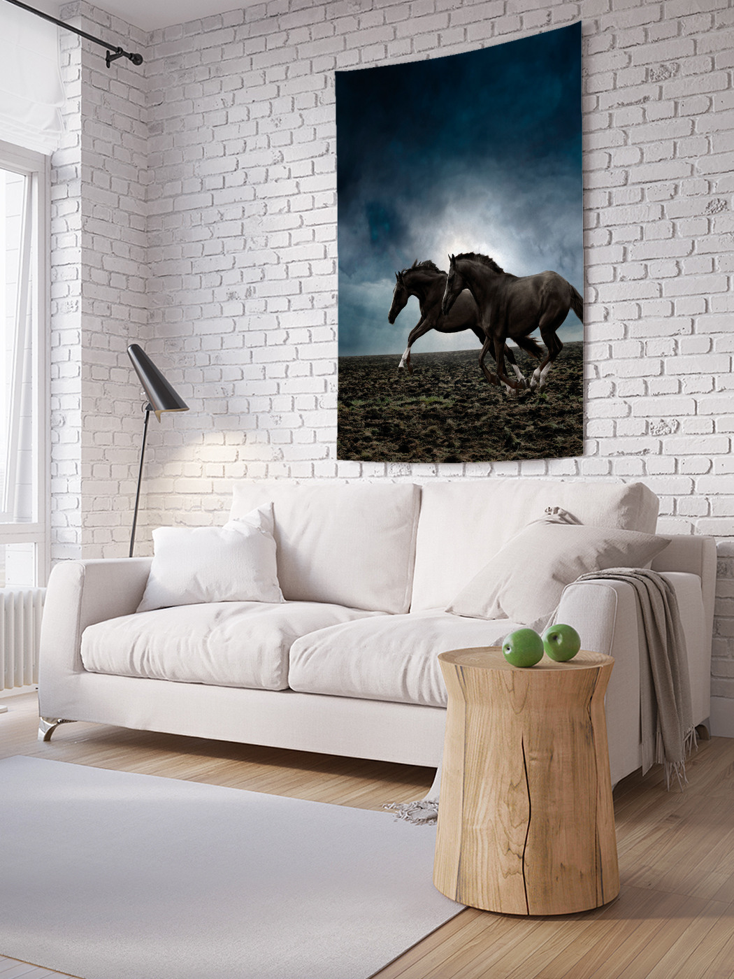 

Вертикальное фотопанно на стену JoyArty Лошади соревнуются 150x200 см, Лошади соревнуются
