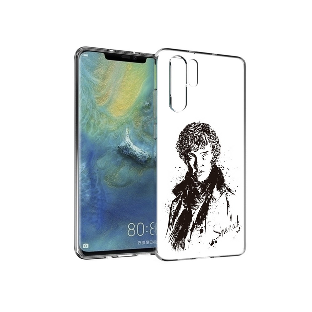 

Чехол MyPads Tocco для Huawei P30 Pro шерлок холмс портрет, Прозрачный, Tocco