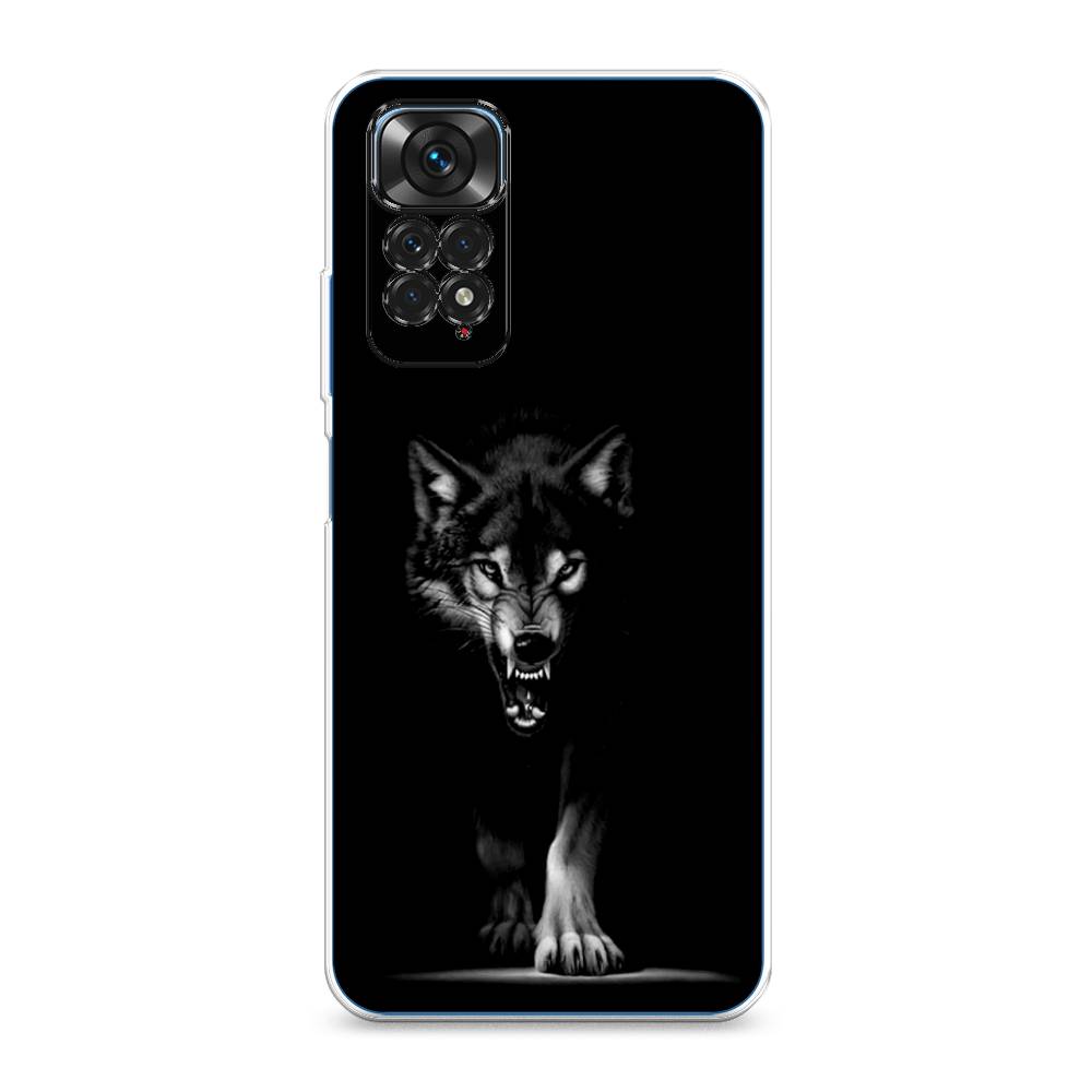фото Силиконовый чехол "волк выходит из ночи" на xiaomi redmi note 11s awog