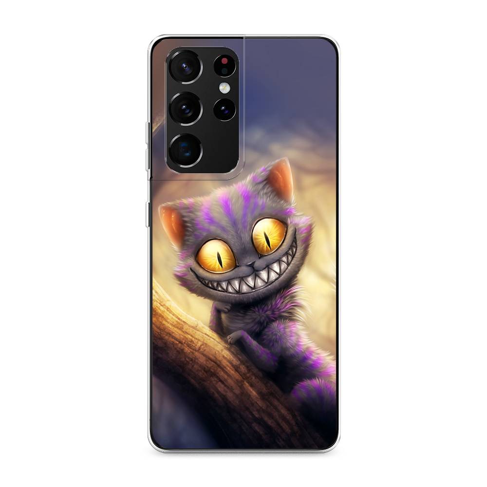 

Чехол Awog на Samsung Galaxy S21 Ultra / Самсунг S21 Ultra "Cheshire Cat", Фиолетовый;желтый, 2102250-1