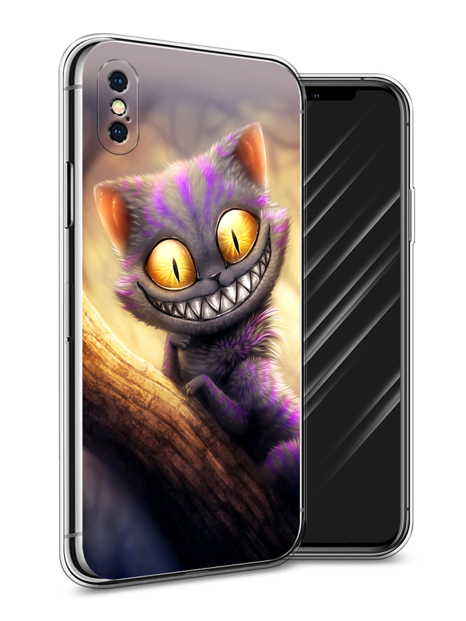 

Чехол Awog на Apple iPhone XS Max (10S Max) / Айфон XS Max (10S Max) "Cheshire Cat", Фиолетовый;желтый, 11950-1