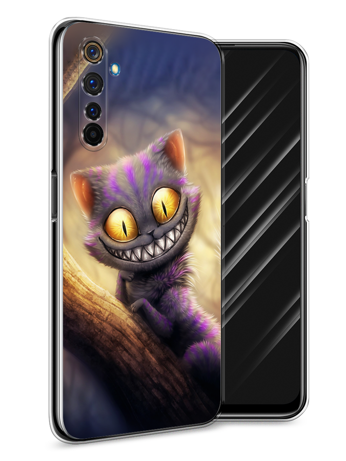 

Чехол Awog на Realme 6 Pro "Cheshire Cat", Фиолетовый;желтый, 252850-1