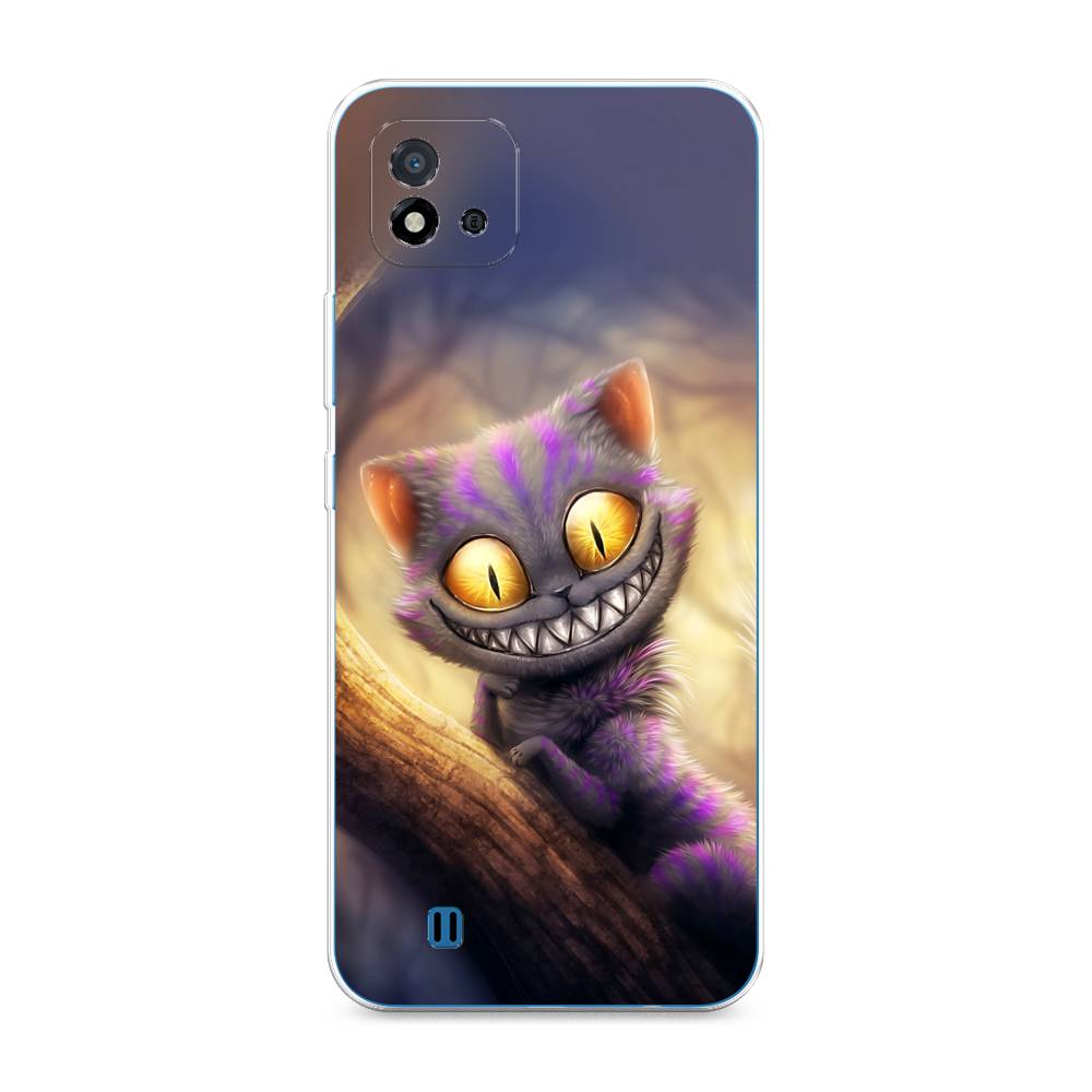 

Чехол Awog на Realme C20 "Cheshire Cat", Фиолетовый;желтый, 254850-1