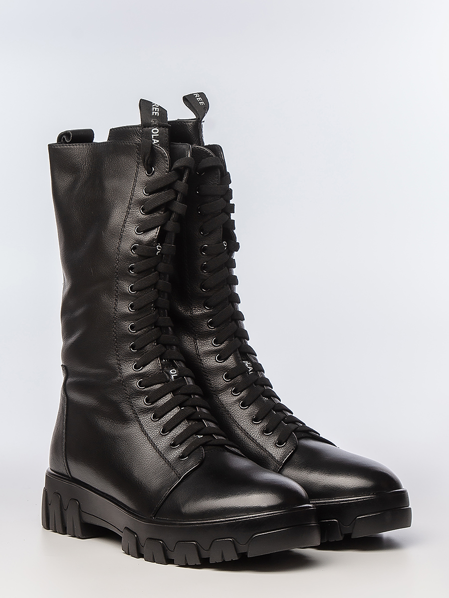 

Сапоги женские LAUF! PF1366-K768M черные 40 RU, PF1366-K768M