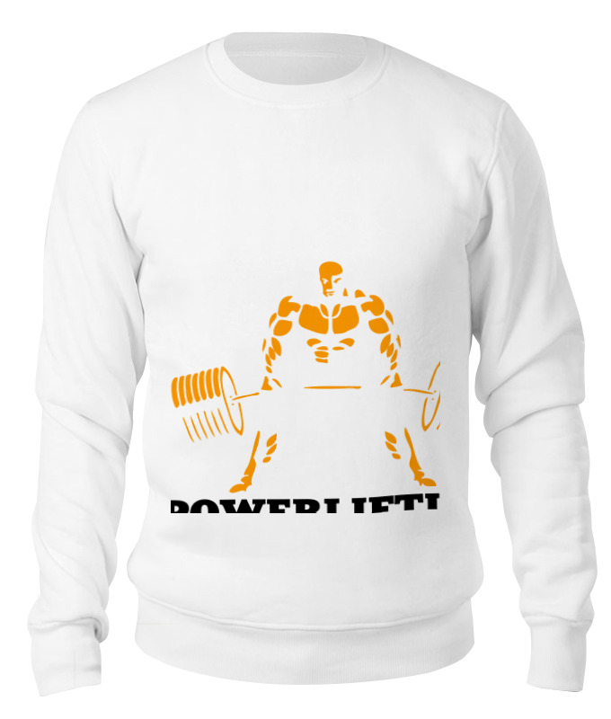 

Свитшот унисекс Printio Powerlifting белый L, Powerlifting