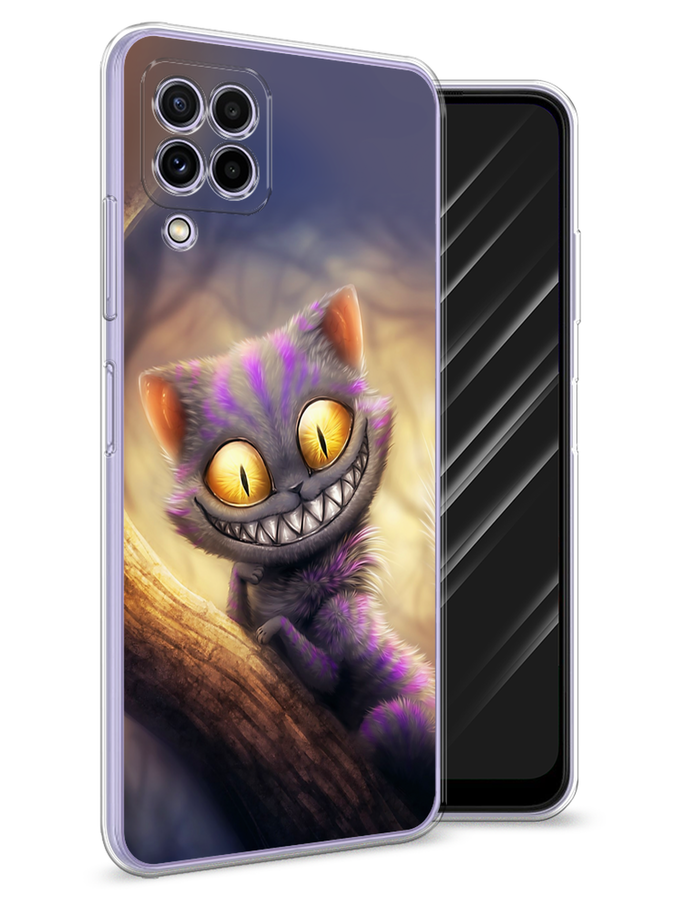 

Чехол Awog на Samsung Galaxy A22 / Самсунг A22 "Cheshire Cat", Фиолетовый;желтый, 2103150-1
