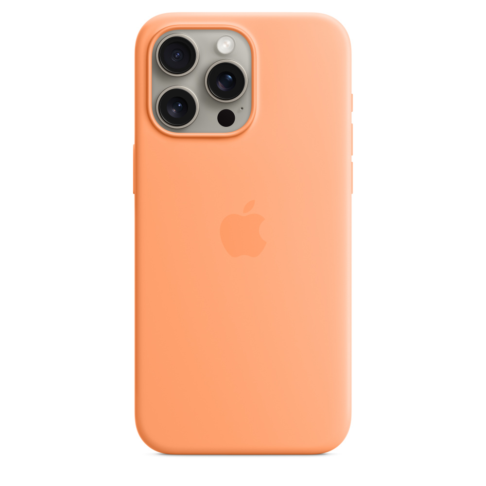 

Чехол для смартфона Apple iPhone 15 Pro Max Silicone MagSafe Orange Sorbet, Оранжевый, iPhone 15 Pro Max Silicone MagSafe Orange Sorbet