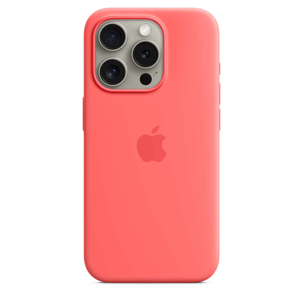 

Чехол для смартфона Apple iPhone 15 Pro Silicone Case MagSafe Guava, Розовый, iPhone 15 Pro Silicone Case MagSafe Guava