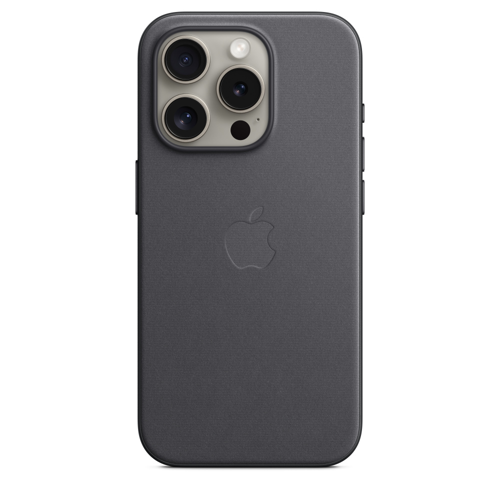 

Чехол для смартфона Apple iPhone 15 Pro FineWoven Case MagSafe Black, Черный, iPhone 15 Pro FineWoven Case MagSafe Black