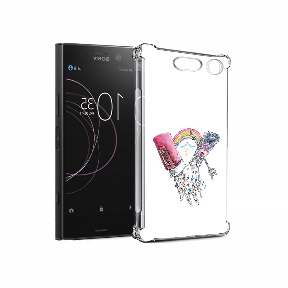 

Чехол MyPads Tocco для Sony Xperia XZ1 абстракция руки в татуировках (PT77229.221.212), Прозрачный, Tocco