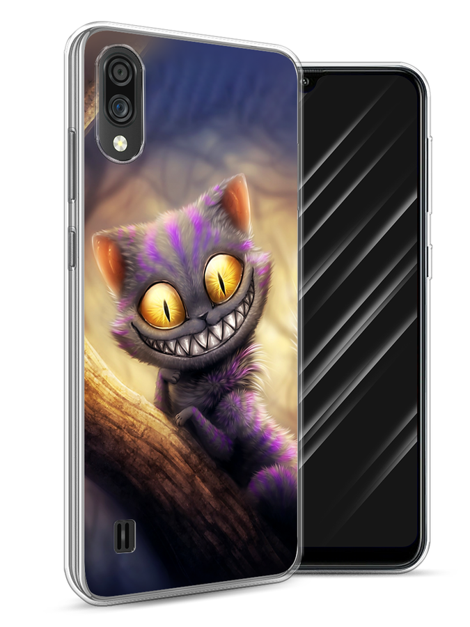 

Чехол Awog на ZTE Blade A51 lite / ЗТЕ Блэйд A51 lite "Cheshire Cat", Фиолетовый;желтый, 134850-1