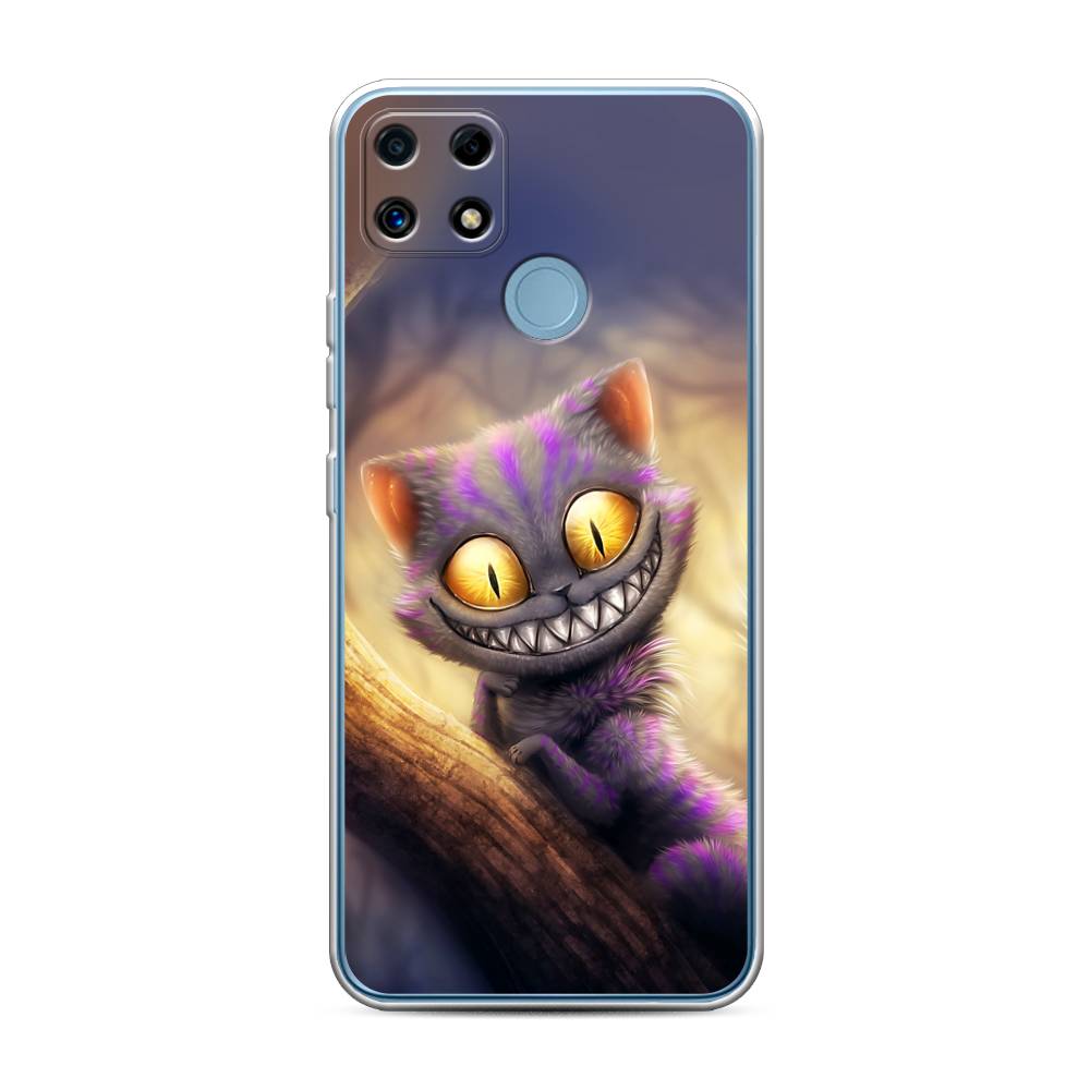 

Чехол Awog на Realme C25 "Cheshire Cat", Фиолетовый;желтый, 256950-1