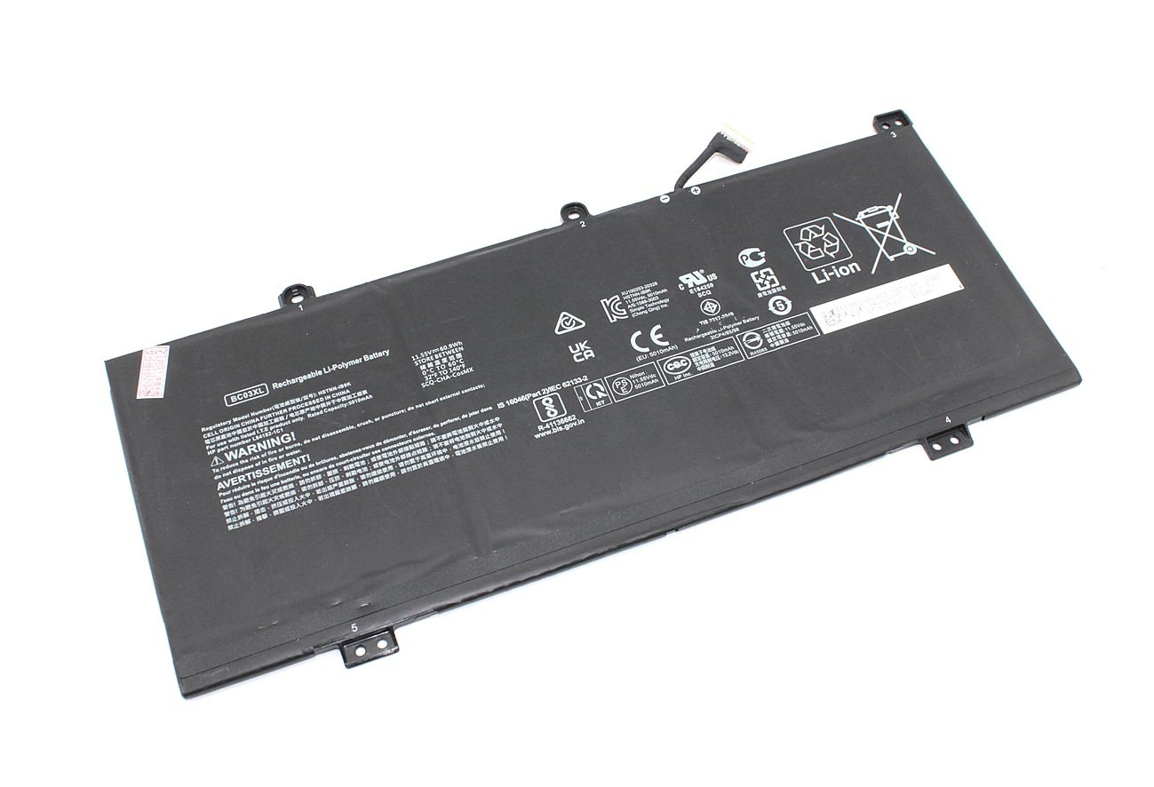 

Аккумулятор для ноутбука HP Chromebook x360 14C-CA ORG (11.55V 5010mAh) BC03XL