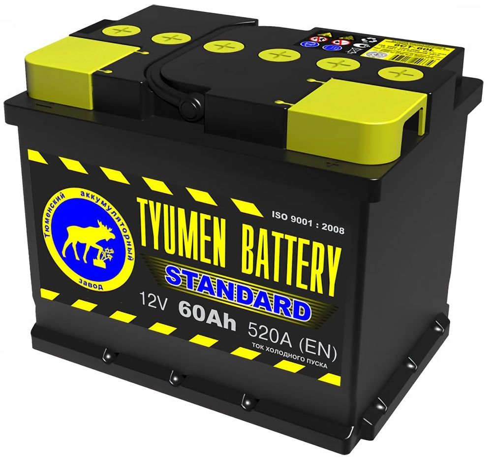 Аккумулятор автомобильный Tyumen Battery Standart 60 Ач обратная полярность