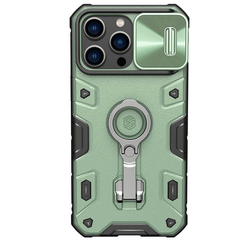 фото Чехол nillkin camshield armor pro для iphone 14 pro max (зеленый)