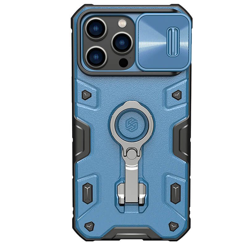 фото Чехол nillkin camshield armor pro для iphone 14 pro max (синий)