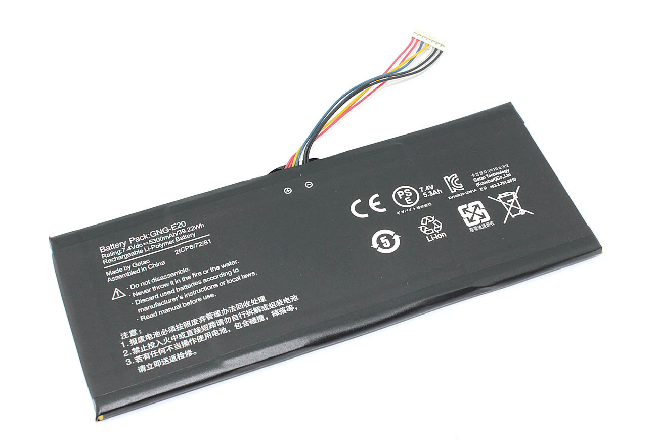 

Аккумулятор для ноутбука Gigabyte U21MD (7.4V 5300mAh) ORG GNG-E20