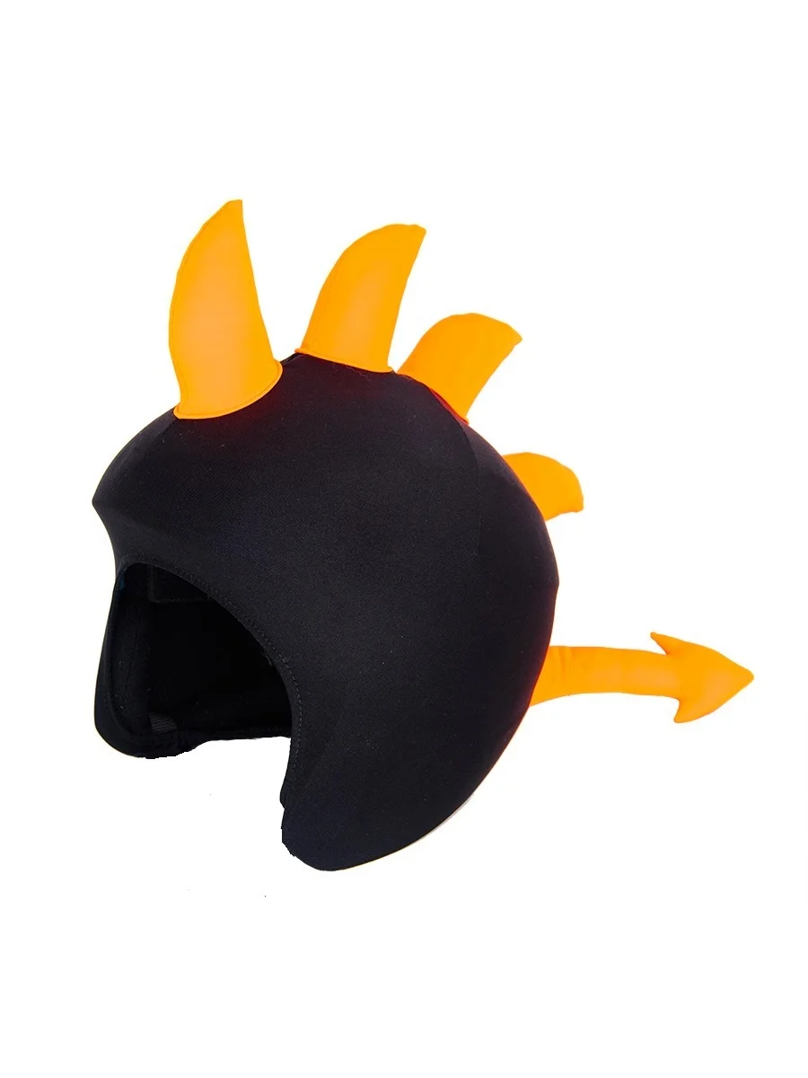 Нашлемник SHUHA горнолыжный/сноубордический Дракон черно-оранжевый