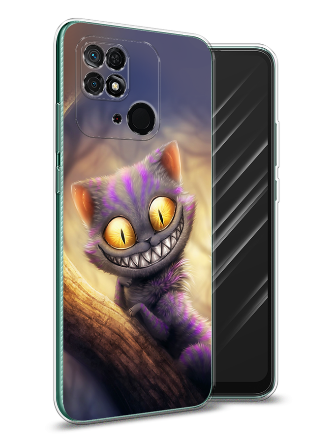 

Чехол Awog на Xiaomi Redmi 10C "Cheshire Cat", Фиолетовый;желтый, 313450-1