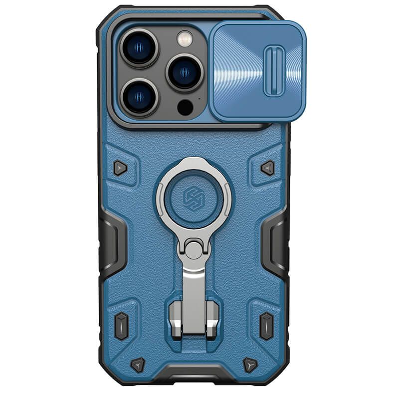 фото Чехол nillkin camshield armor pro для iphone 14 pro (синий)