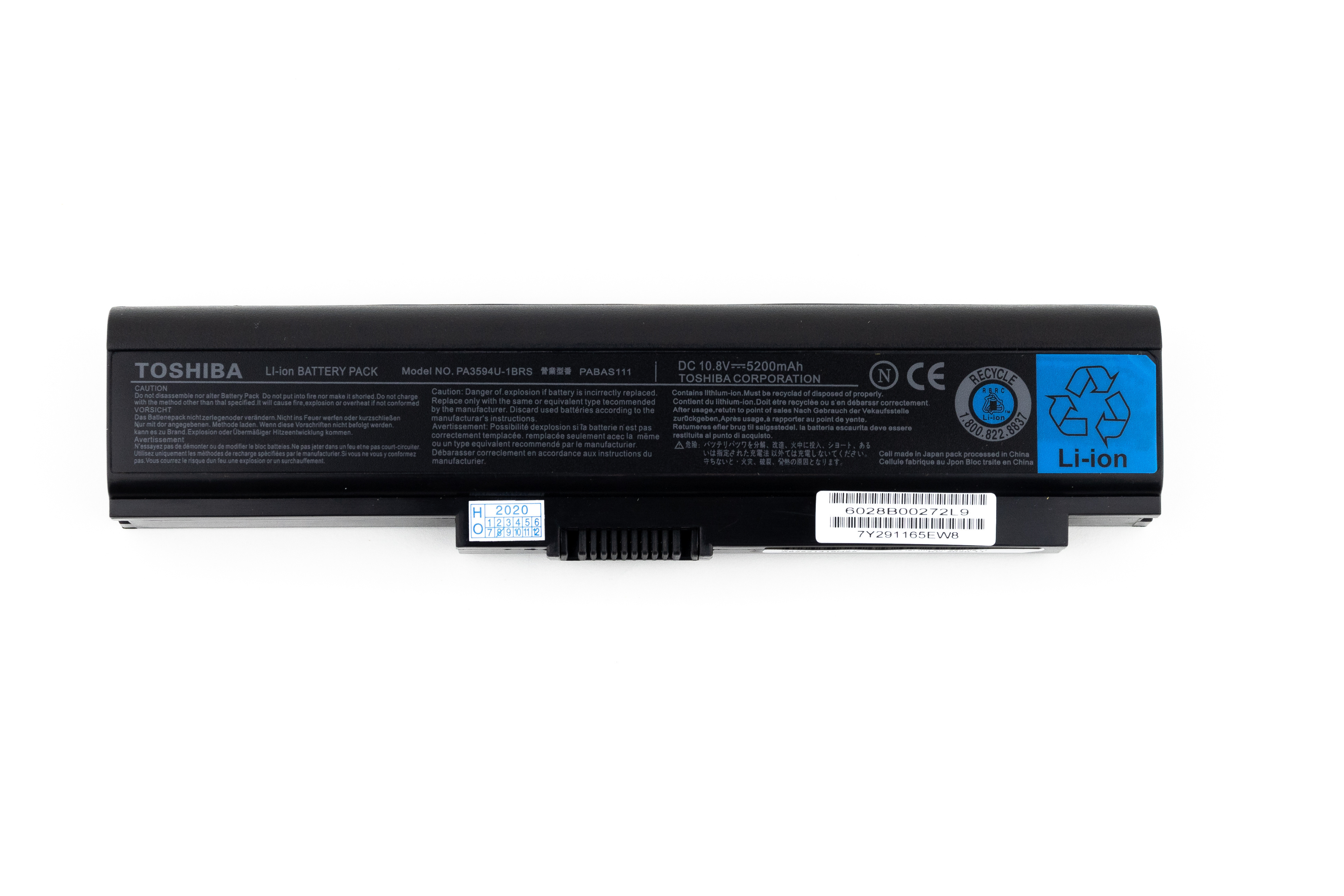 

Аккумулятор для ноутбука Toshiba U300 (11.1V 4400mAh) ORG PA3593U-1BRS PA3595