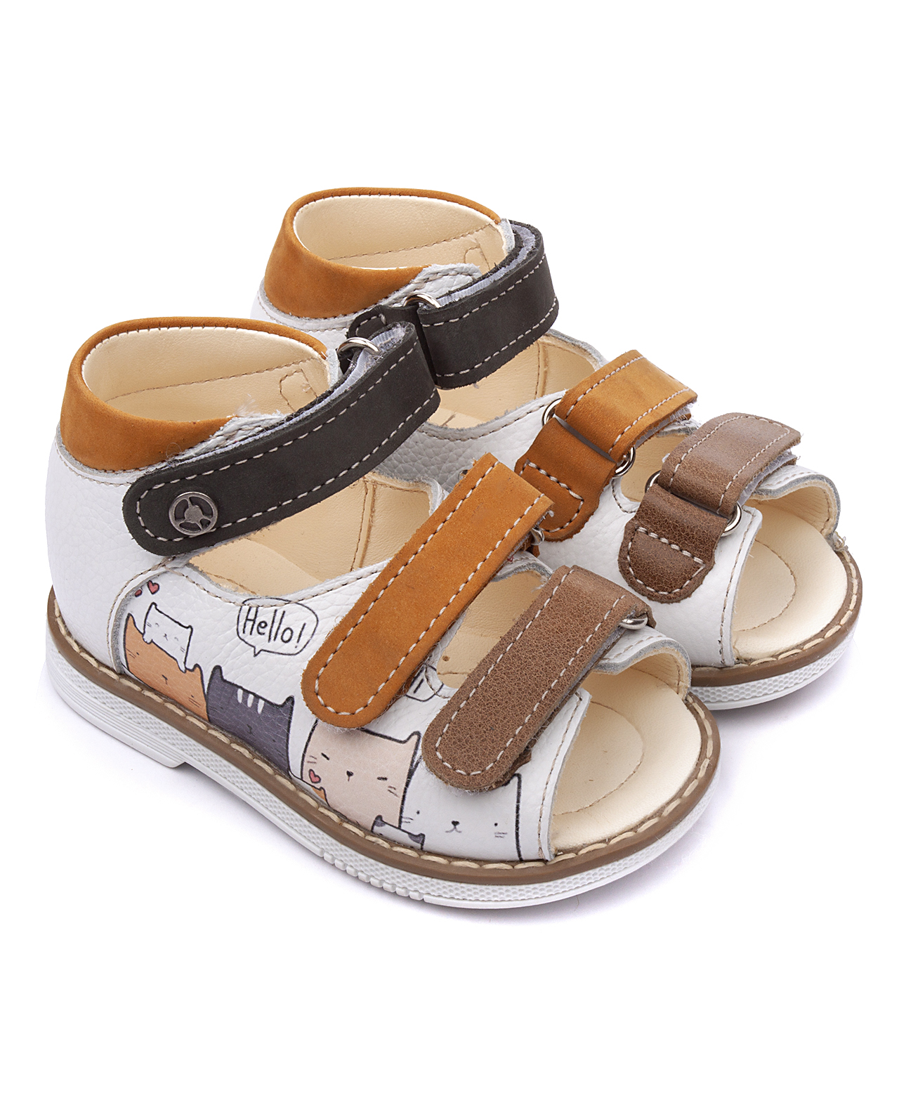 

Сандалии Tapiboo FT-26036.21-OL03O.03 цв.белый/коричневый/принт р.20, FT-26036.21-OL03O.03