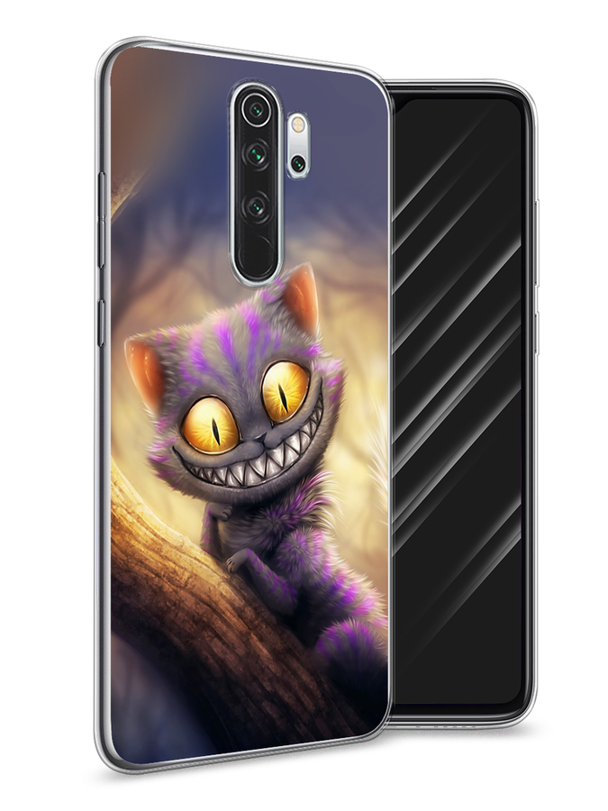 

Чехол Awog на Xiaomi Redmi Note 8 Pro "Cheshire Cat", Фиолетовый;желтый, 36650-1
