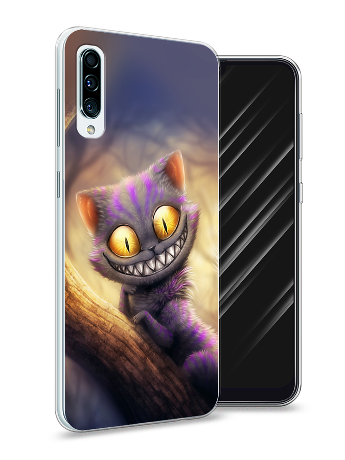 

Чехол Awog на Samsung Galaxy A50 "Cheshire Cat", Фиолетовый;желтый, 27750-1