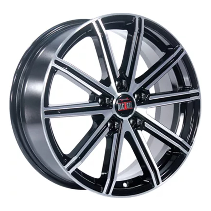 

Колесный диск ALCASTA, M64 7x17/5x114.3ET35 60.1 Bkf, Черный;серебристый