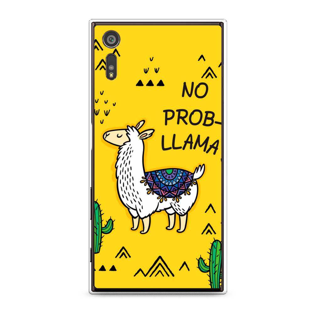 

Чехол Awog на Sony Xperia XZ "No probLLama", Разноцветный, 51450-2